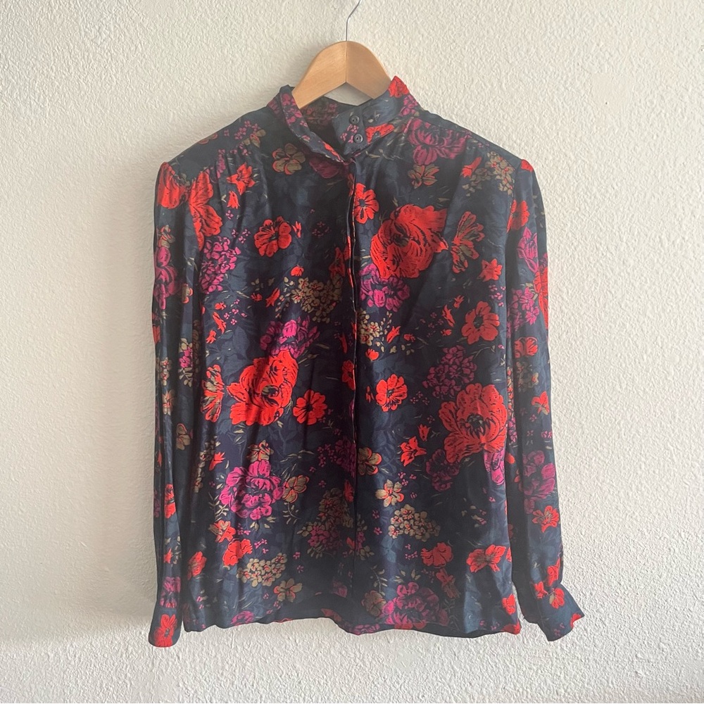VTG PENDLETON  Country Sophisticates Floral Woman’s Button Up Shirt Size 12